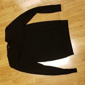 Club Monaco black v-neck wool sweater XS